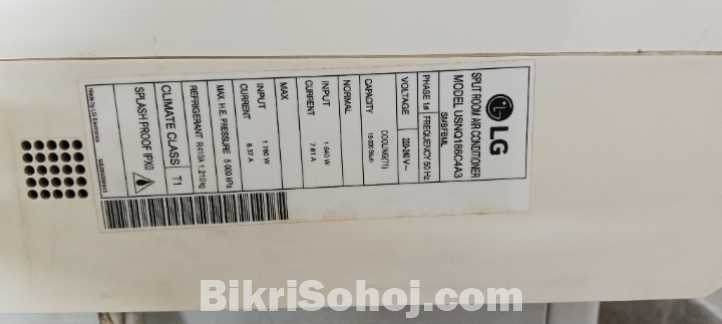 LG 1.5 Ton smart inverter AC sell hobay